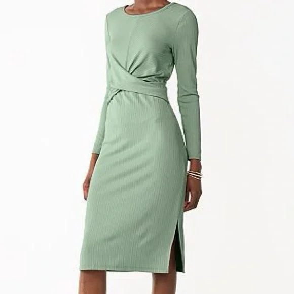 long sleeve mint green dress Few Moda | Alessia Dress main image 1